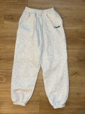 Comfrt Fleece Kids Sweatpants - Light Gray